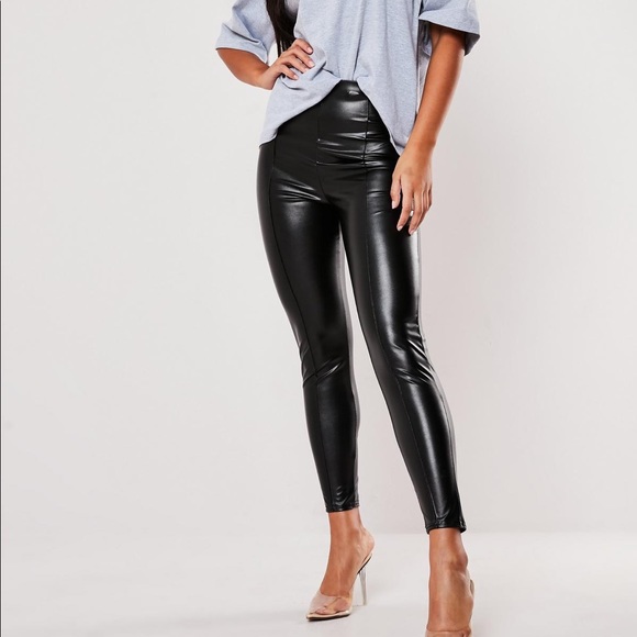 Missguided Pants - Leather leggings